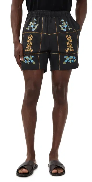Agua Bendita Cece Linen Shorts 6 Multicolor | Thumbnail 1