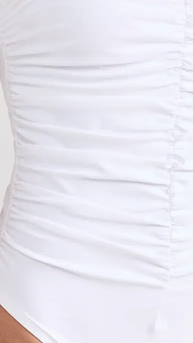 Karla Colletto Basics Bandeau One Piece White | Thumbnail 6