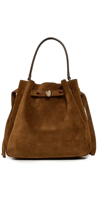 Tory Burch Romy Suede Bucket Bag | Thumbnail 1 Tory Burch Romy Suede Bucket Bag | Thumbnail 1
