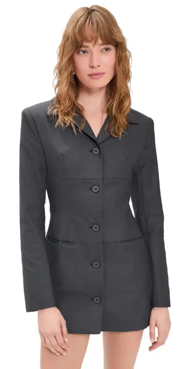 Lioness Carmela Mini Dress Charcoal | Thumbnail 1