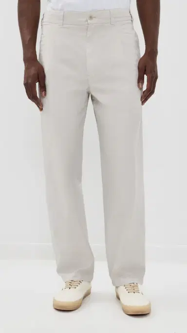 Alex Mill Pleated Pull On Pants In Lightweight Chino Stone L | Thumbnail 2