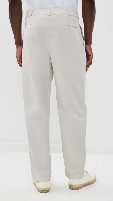 Alex Mill Pleated Pull On Pants In Lightweight Chino Stone L | Thumbnail 3
