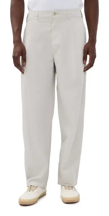 Alex Mill Pleated Pull On Pants In Lightweight Chino Stone L | Thumbnail 1