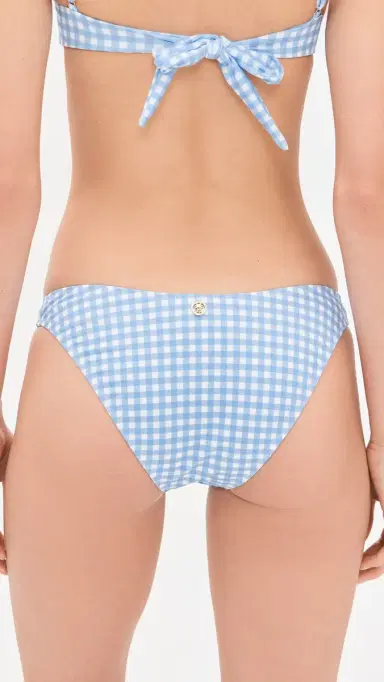 Bananhot Jussy Bikini Bottoms ight Blue Gingham | Thumbnail 3