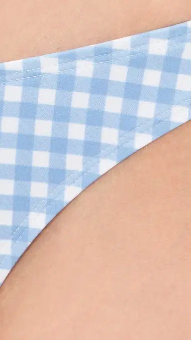 Bananhot Jussy Bikini Bottoms ight Blue Gingham | Thumbnail 6