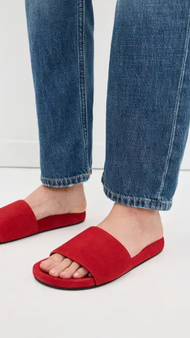 Jenni Kayne Lyle Slides Red | Thumbnail 3