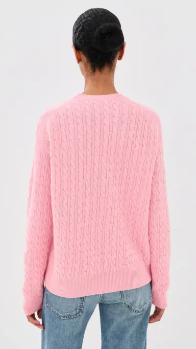 Daughter & Wool Cable Knit Pullover Pale | Thumbnail 3