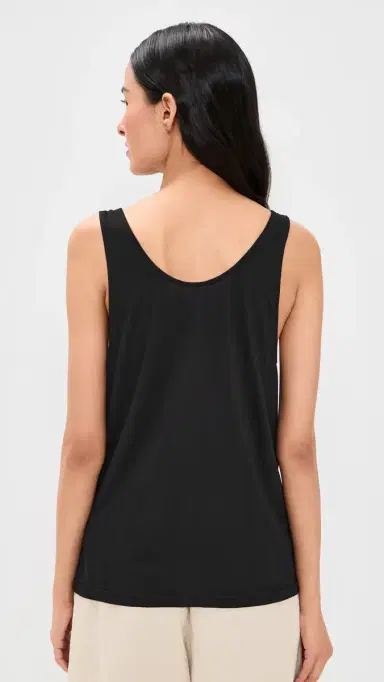 Cotton Citizen The Mykonos Tank Top Jet Black | Thumbnail 3