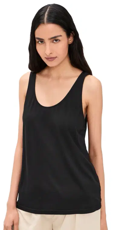 Cotton Citizen The Mykonos Tank Top Jet Black | Thumbnail 1