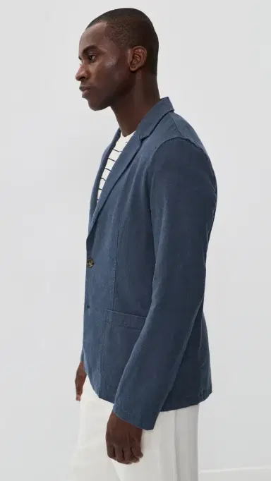 Marine Layer Hemp Blazer Navy L | Thumbnail 4 Marine Layer Hemp Blazer Navy L | Thumbnail 4