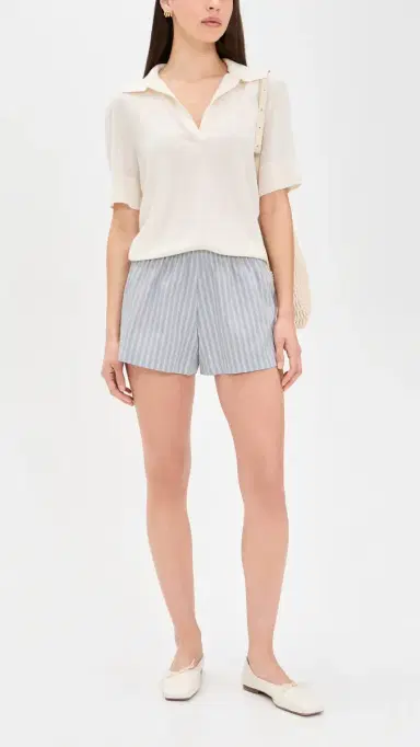 Leset Yoshi Stripe Summer Shorts Sterling Stripe | Thumbnail 5