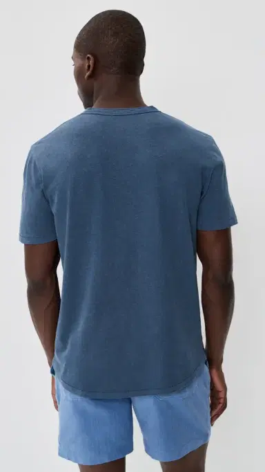 Marine Layer Hemp Cotton Henley Vintage Indigo S | Thumbnail 3