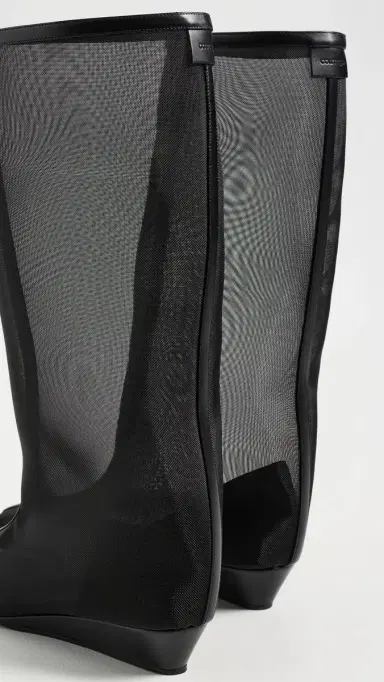 Courrèges Melting Wedged Mesh Boots Black | Thumbnail 5
