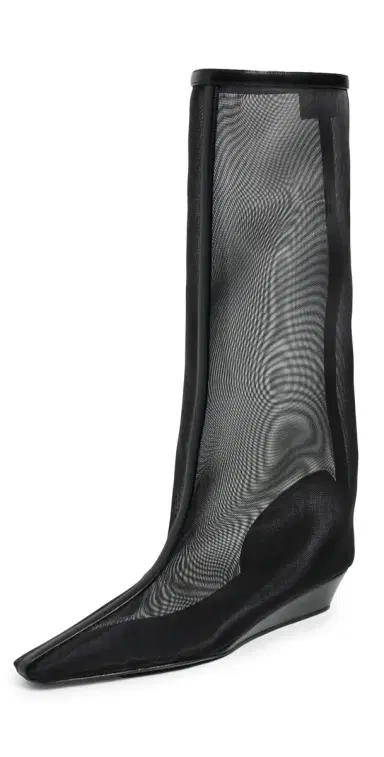 Courrèges Melting Wedged Mesh Boots Black | Thumbnail 1