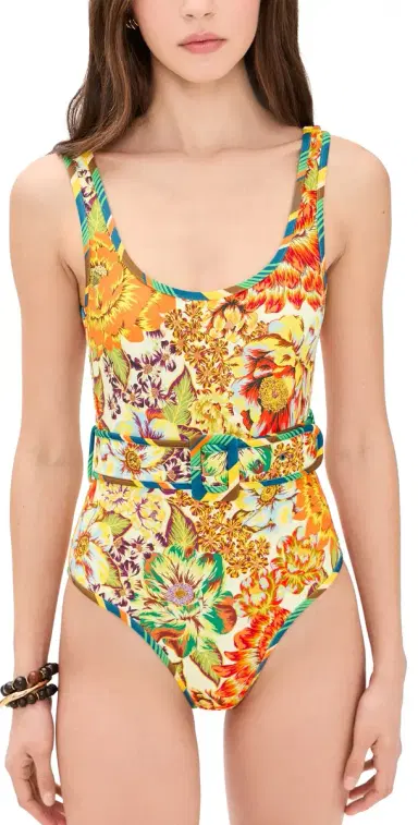 ALÉMAIS Charlie Belted One Piece Multi | Thumbnail 1