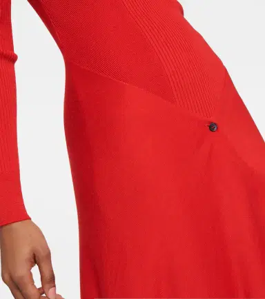 Alaïa Alaïa Cashmere and silk midi dress | Thumbnail 2