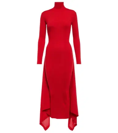 Alaïa Alaïa Cashmere and silk midi dress | Thumbnail 1