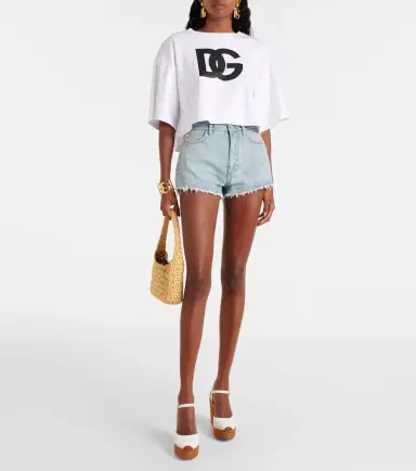 Dolce & Gabbana High-rise denim shorts | Thumbnail 2