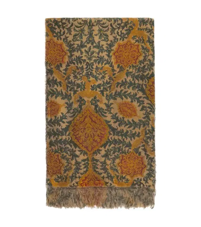 The House of Lyria Apoteosi fringed linen jacquard tablecloth