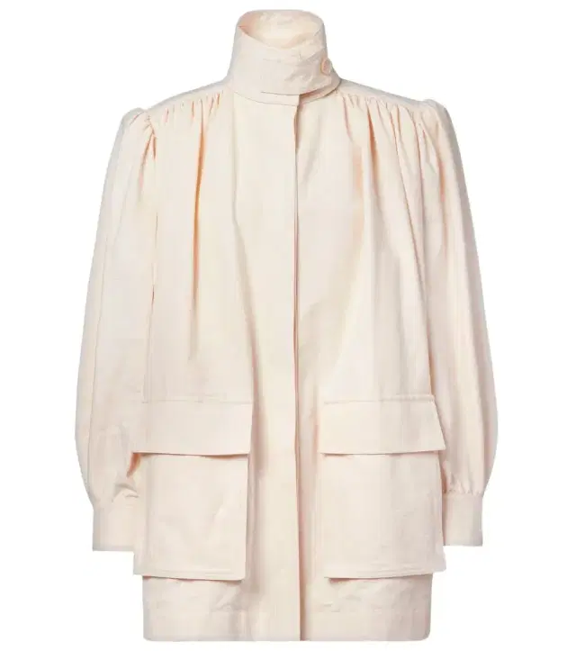 Chloe Chloé Gathered cotton canvas jacket
