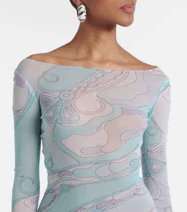 PUCCI Orchidee tulle maxi dress | Thumbnail 2
