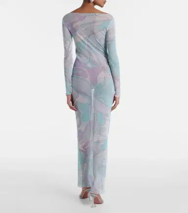 PUCCI Orchidee tulle maxi dress | Thumbnail 3