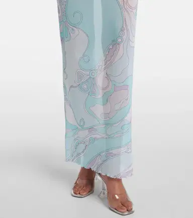 PUCCI Orchidee tulle maxi dress | Thumbnail 4