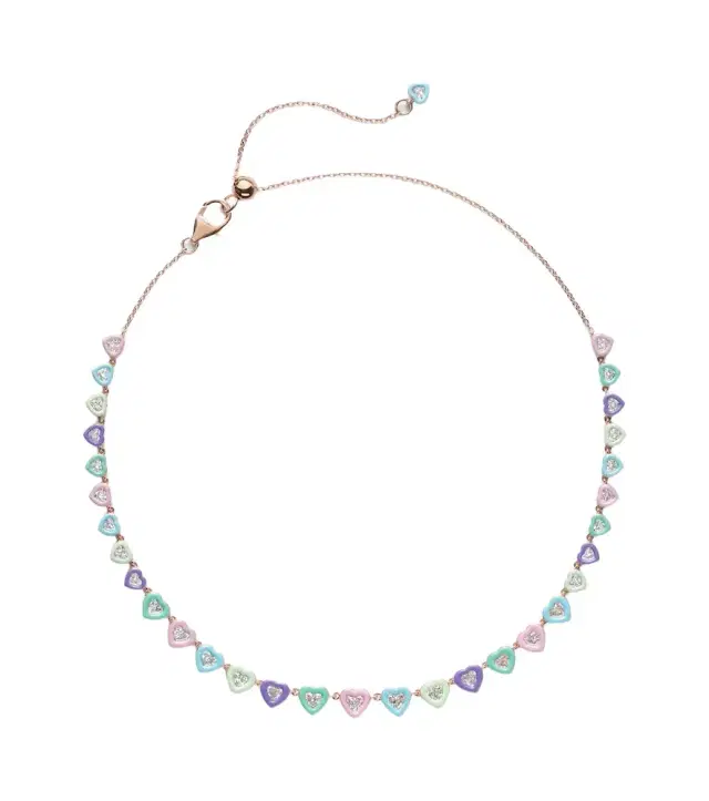 Candy Crush 18kt rose gold choker with diamonds