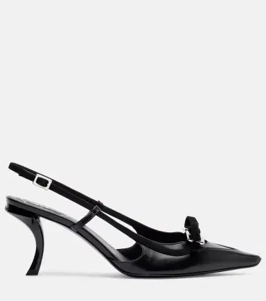 Roger Vivier Virgule 75 leather slingback pumps | Thumbnail 2 Roger Vivier Virgule 75 leather slingback pumps | Thumbnail 2
