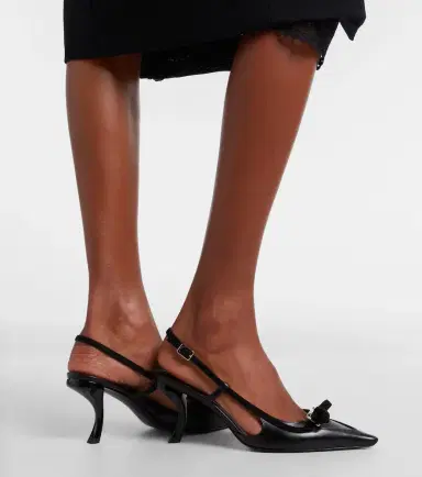 Roger Vivier Virgule 75 leather slingback pumps | Thumbnail 6 Roger Vivier Virgule 75 leather slingback pumps | Thumbnail 6