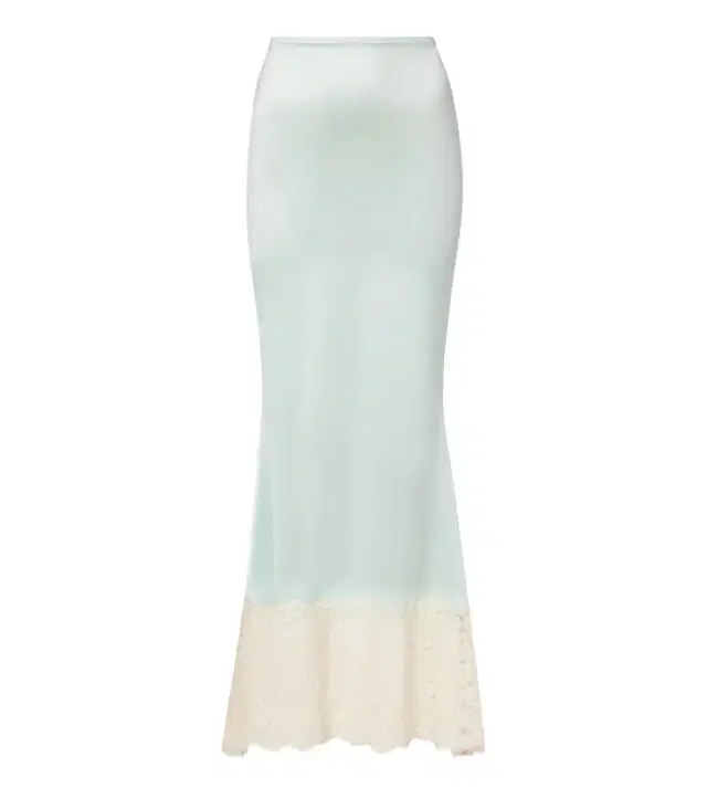 Montce Natalia lace-trimmed satin slip skirt