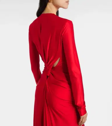 Victoria Beckham Gathered satin gown | Thumbnail 2