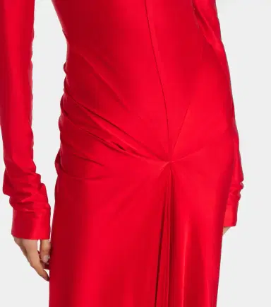 Victoria Beckham Gathered satin gown | Thumbnail 4