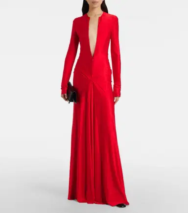 Victoria Beckham Gathered satin gown | Thumbnail 6