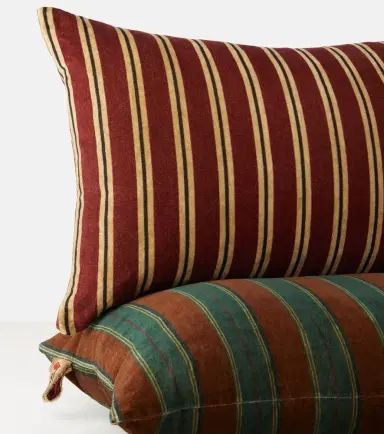 The House of Lyria Glisente striped cotton and linen cushion | Thumbnail 2