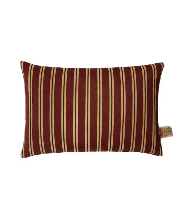 The House of Lyria Glisente striped cotton and linen cushion