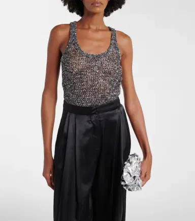 Missoni Sequined knitted tank top | Thumbnail 2