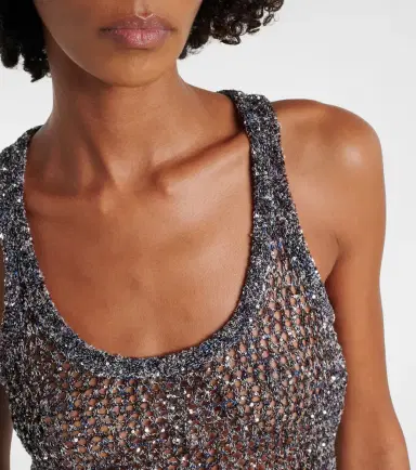 Missoni Sequined knitted tank top | Thumbnail 4