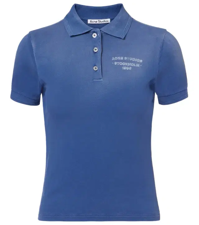 Faded cotton-blend piqué polo shirt