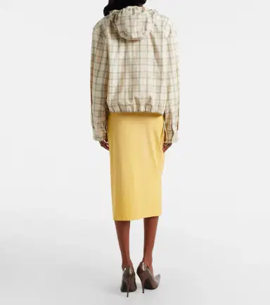 Acne Studios Faded cotton-blend midi skirt | Thumbnail 3