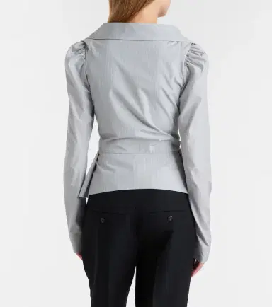 Vivienne Westwood Monday pinstripe peplum cotton shirt | Thumbnail 4