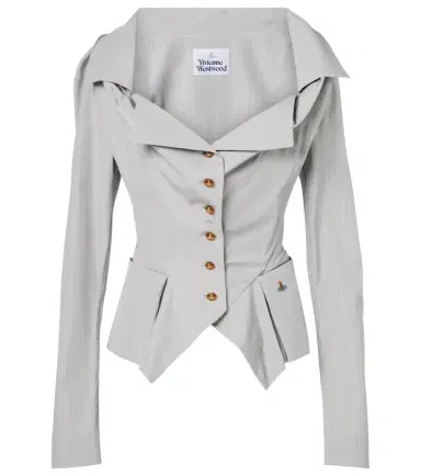 Vivienne Westwood Monday pinstripe peplum cotton shirt | Thumbnail 1