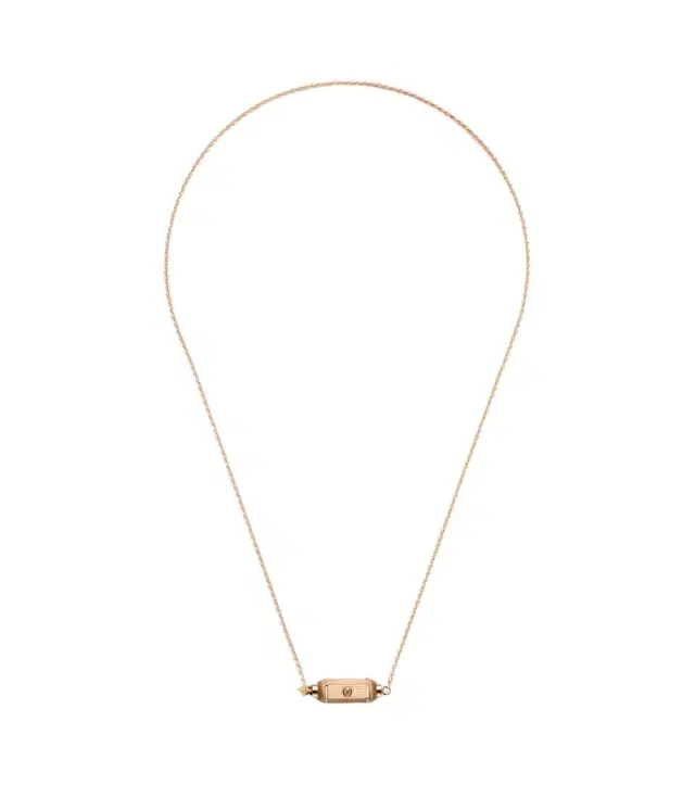 Coco Micro 18kt rose gold necklace with diamonds