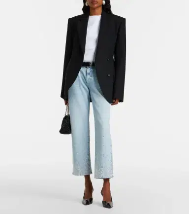 7 For All Mankind Calie embellished straight jeans | Thumbnail 4