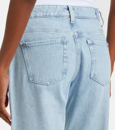 7 For All Mankind Calie embellished straight jeans | Thumbnail 7