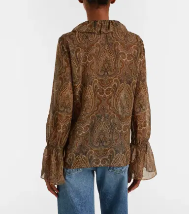 Nili Lotan Cecily paisley silk blouse | Thumbnail 2
