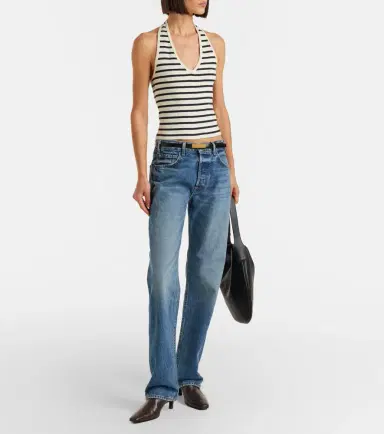 Nili Lotan Britt striped halterneck cotton top | Thumbnail 5 Nili Lotan Britt striped halterneck cotton top | Thumbnail 5