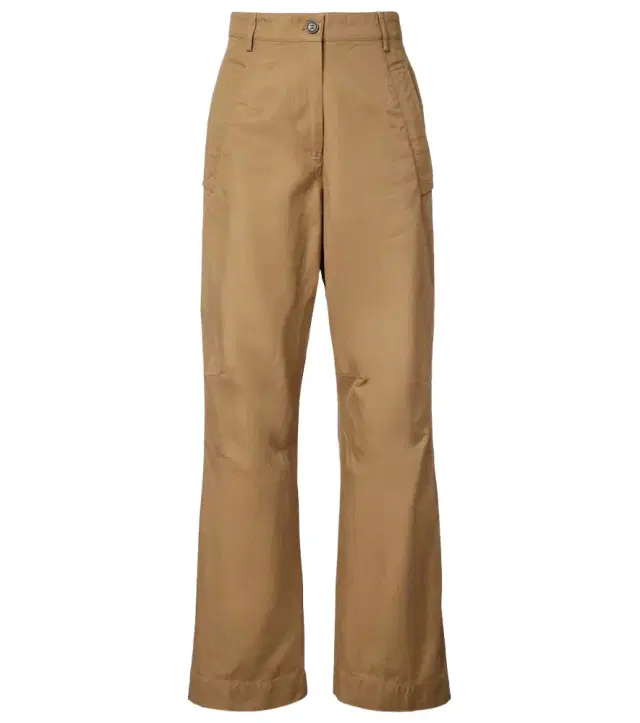 Dries Van Noten Cotton wide-leg pants