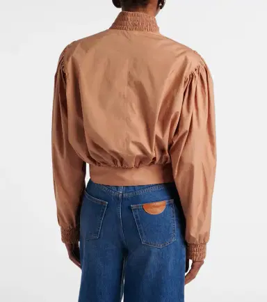 Chloé Chloé Gathered belted cotton poplin jacket | Thumbnail 5 Chloé Chloé Gathered belted cotton poplin jacket | Thumbnail 5