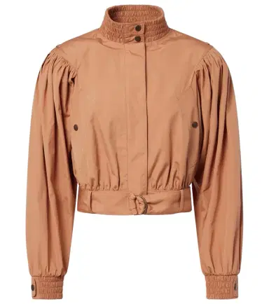 Chloé Chloé Gathered belted cotton poplin jacket | Thumbnail 1 Chloé Chloé Gathered belted cotton poplin jacket | Thumbnail 1
